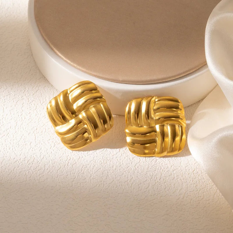 Aretes Cuadrado Acero Inoxidable