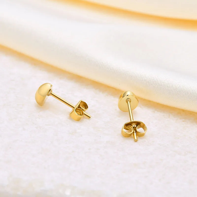 Aretes Gotitas De Agua Pequeños Acero Inoxidable
