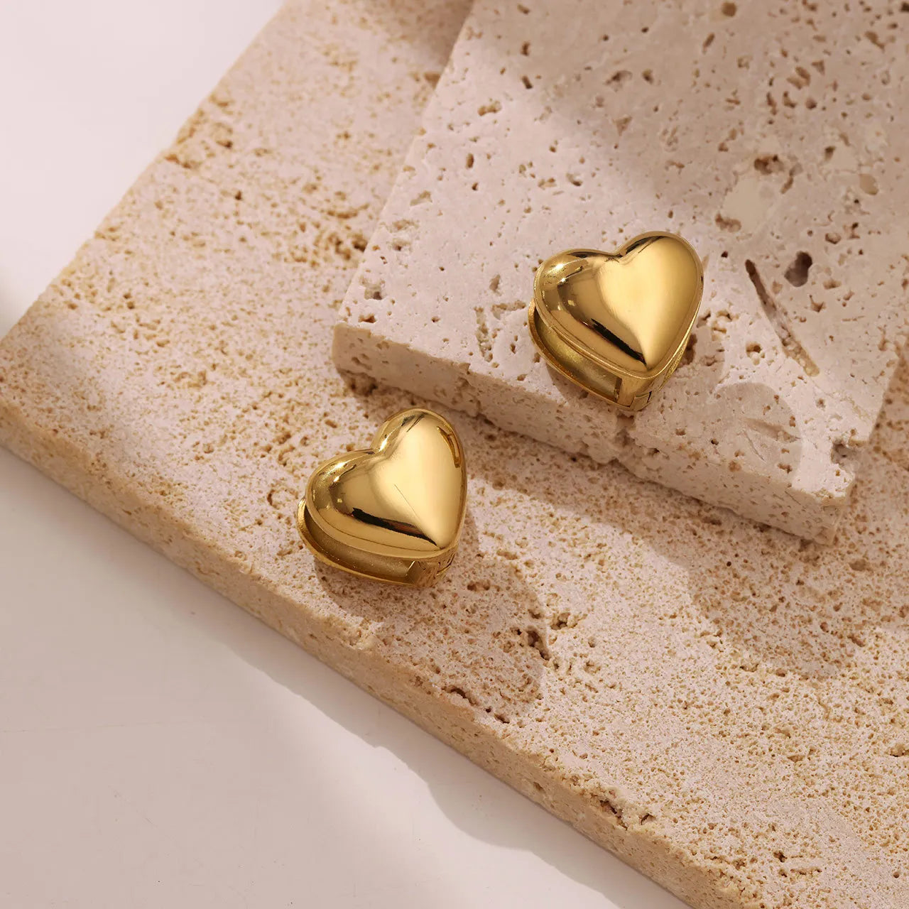 Aretes Vintage Corazón Acero Inoxidable