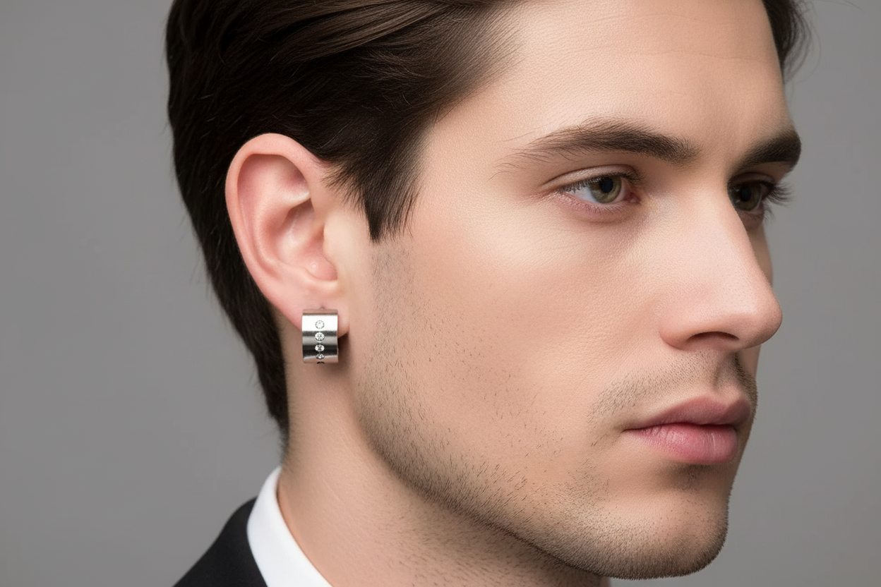 Par Aretes Acero Inoxidable