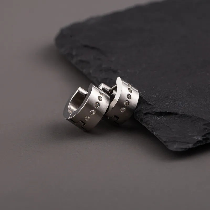 Par Aretes Acero Inoxidable