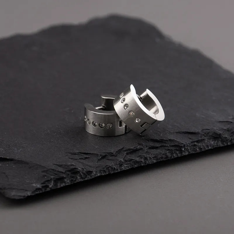 Par Aretes Acero Inoxidable