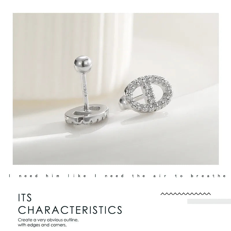 Aretes Circón Plata De Ley 925