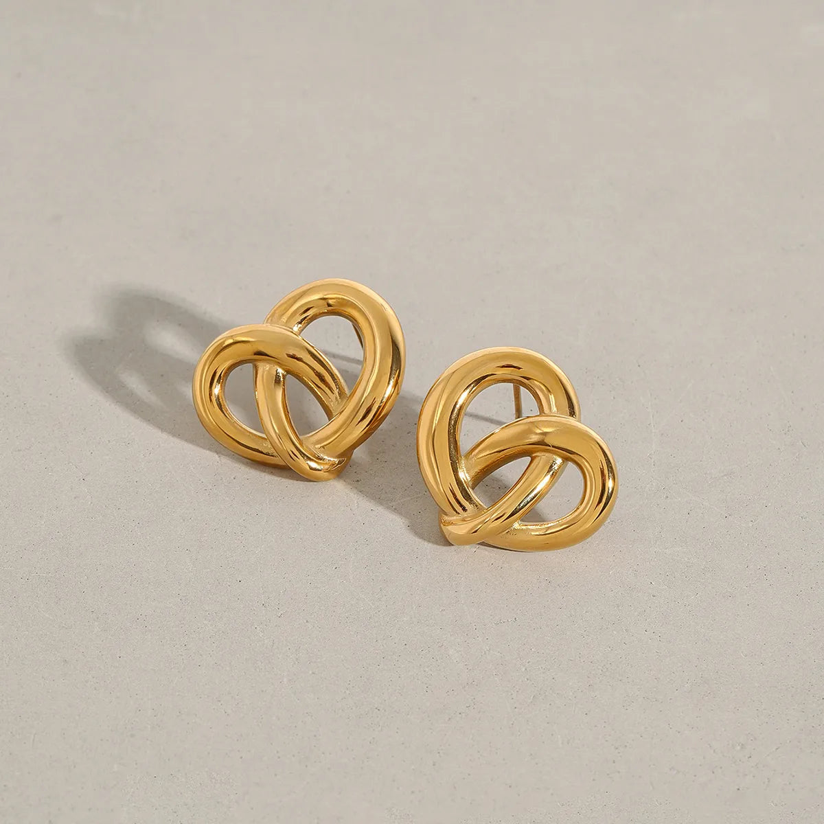 Aretes Enlazados Acero Inoxidable