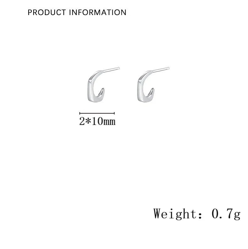 Arracadas Pequeñas Plata 999