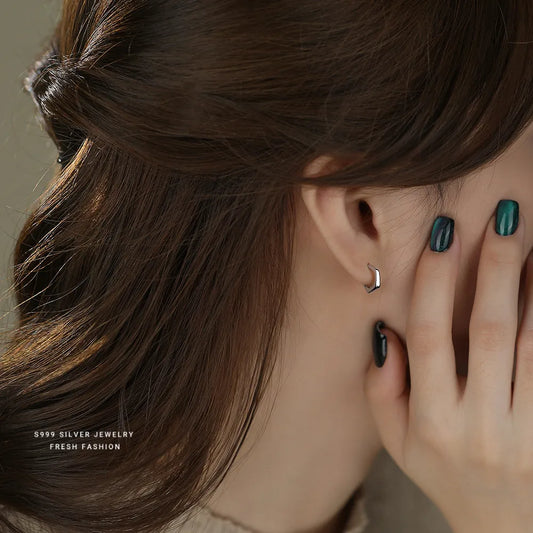 Arracadas Pequeñas Plata 999