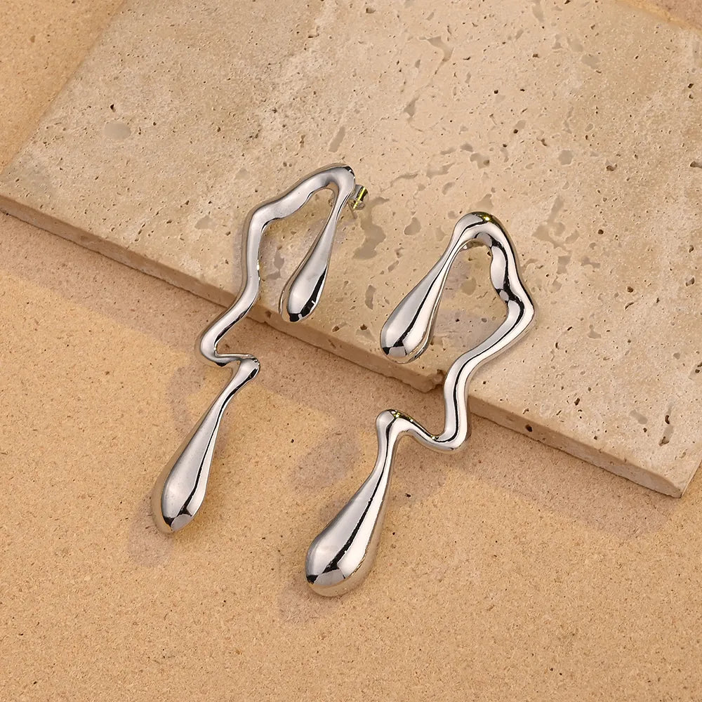 Aretes Largos Acero Inoxidable