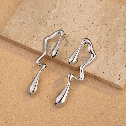 Aretes Largos Acero Inoxidable