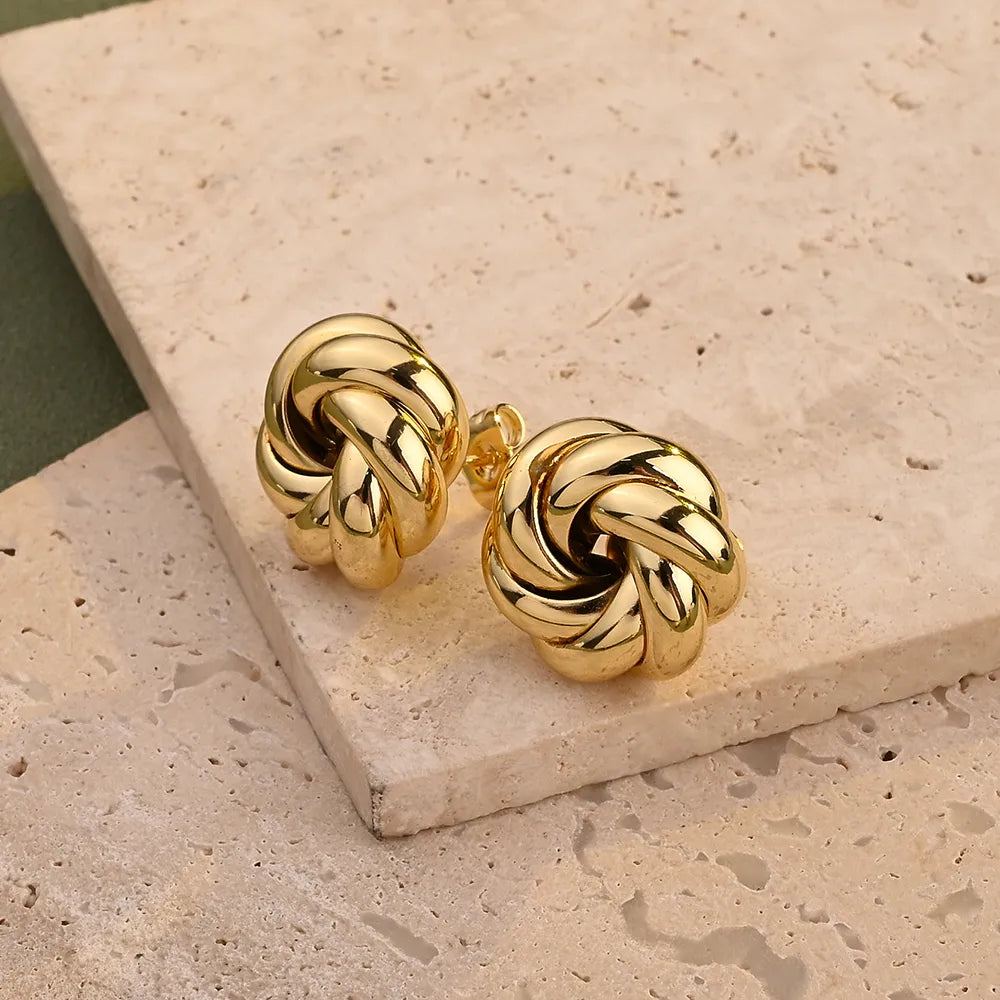Aretes Circular Líneas Acero Inoxidable