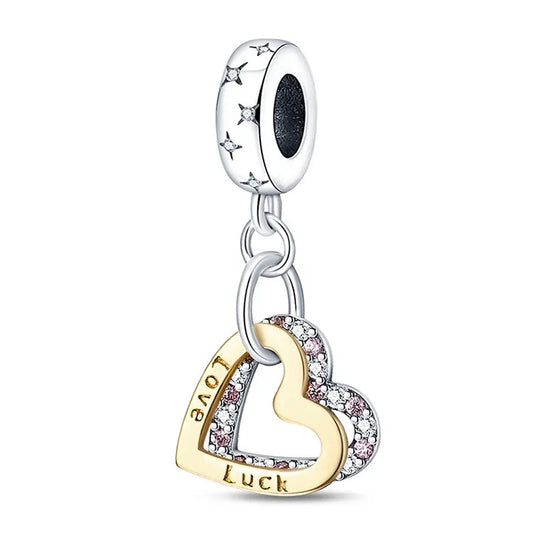 Collar Corazones Plata De Ley 925