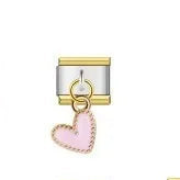 Charm Italiano Corazón Acero Inoxidable