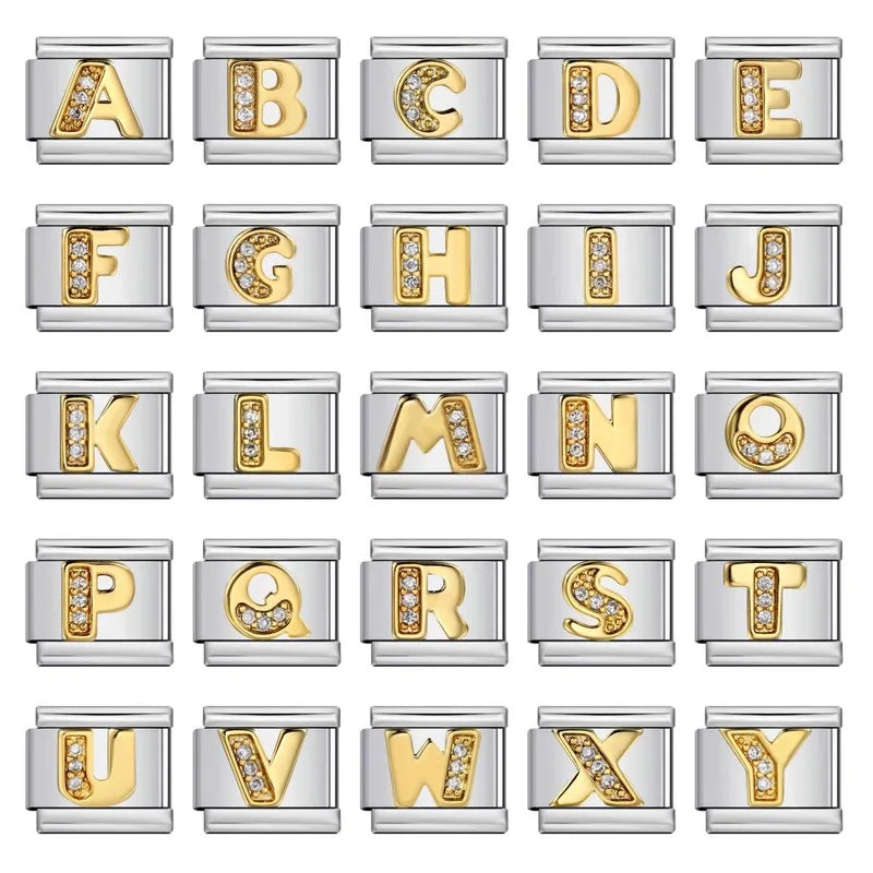 Charm Letra Acero Inoxidable
