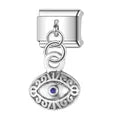 Charm Italiano Ojo Acero Inoxidable