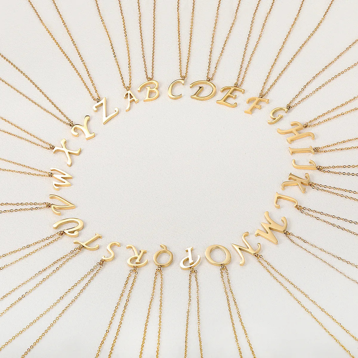 Collar Letra Acero Inoxidable