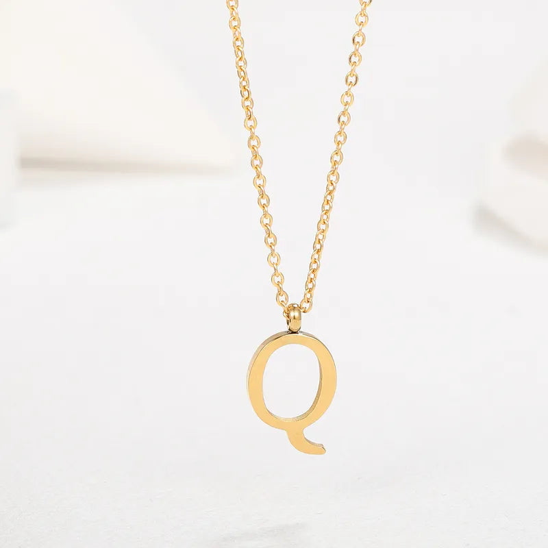 Collar Letra Acero Inoxidable