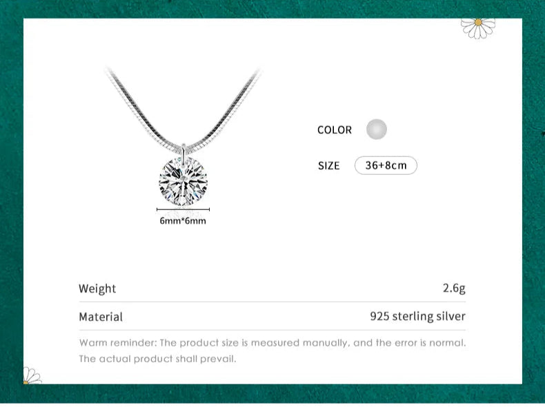 Collar Elegante Plata De Ley 925