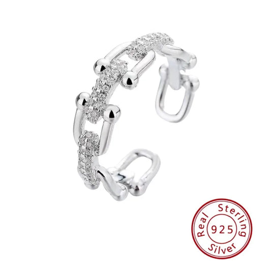 Anillo Circón Plata De Ley 925