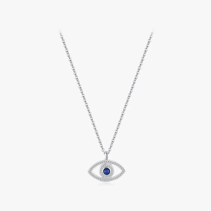 Collar Ojo Del Diablo Circón Plata De Ley 925