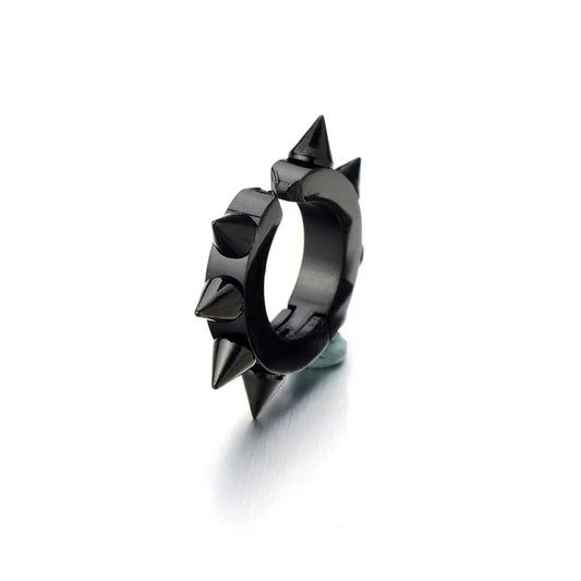 Clip Oreja Cono Ocho Puntas Negro