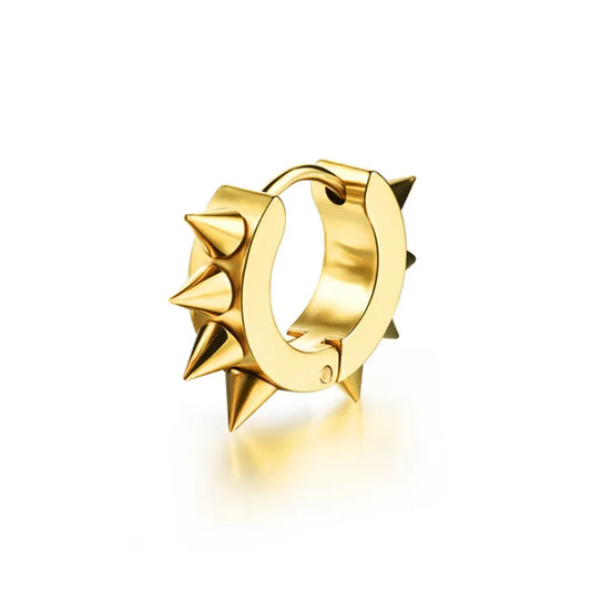 Arete Punk Dorado Acero Inoxidable