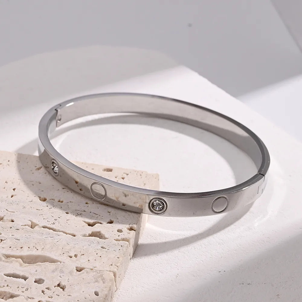 Pulsera Rígida Círculo Acero Inoxidable