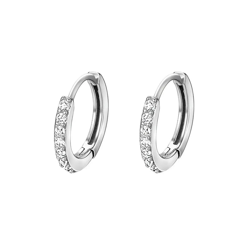 Arracadas Pequeñas Plata De Ley S925 10 mm