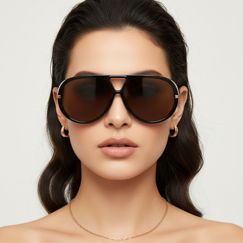 Gafas Sapo Café Negro
