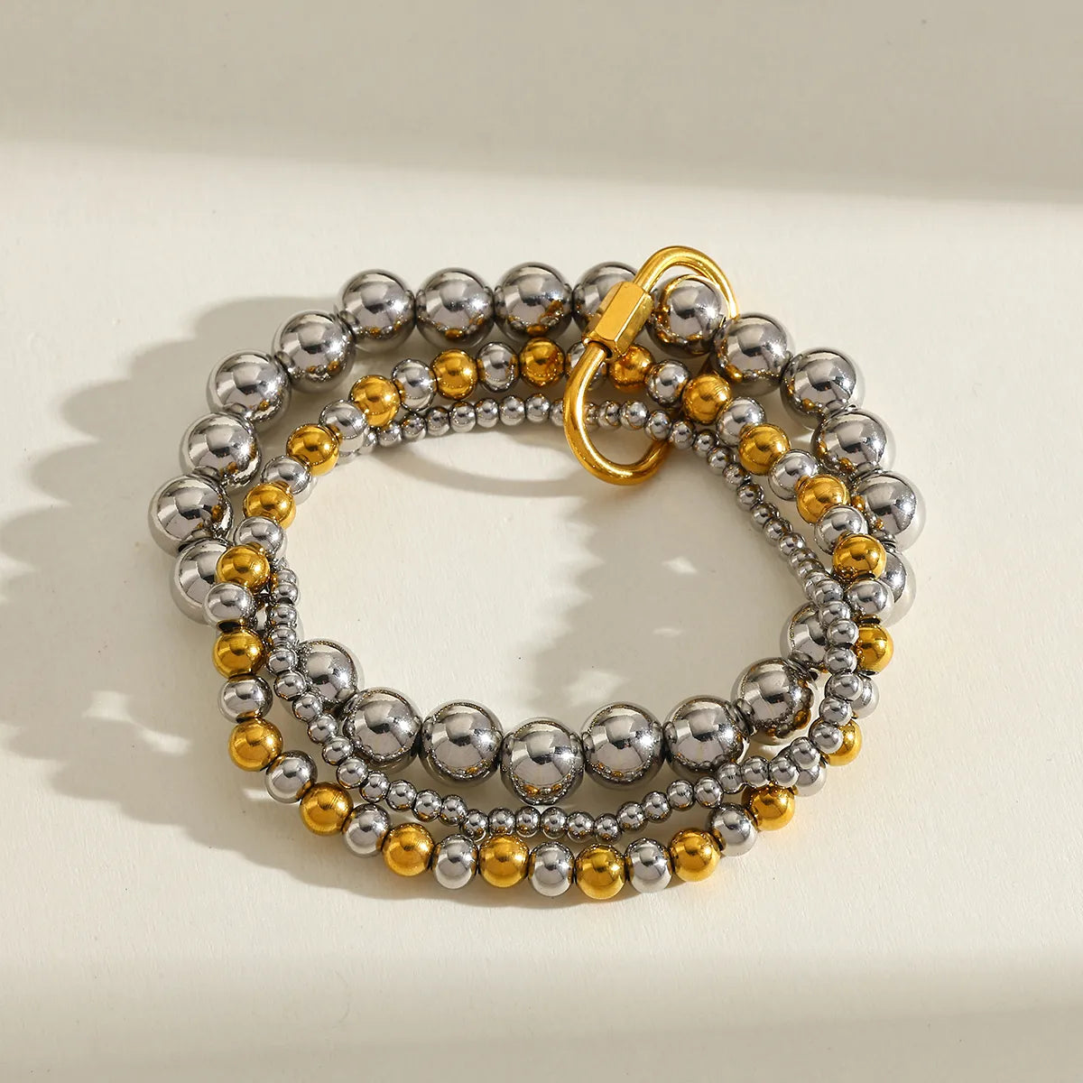 Pulsera Triple Elástica Acero Inoxidable