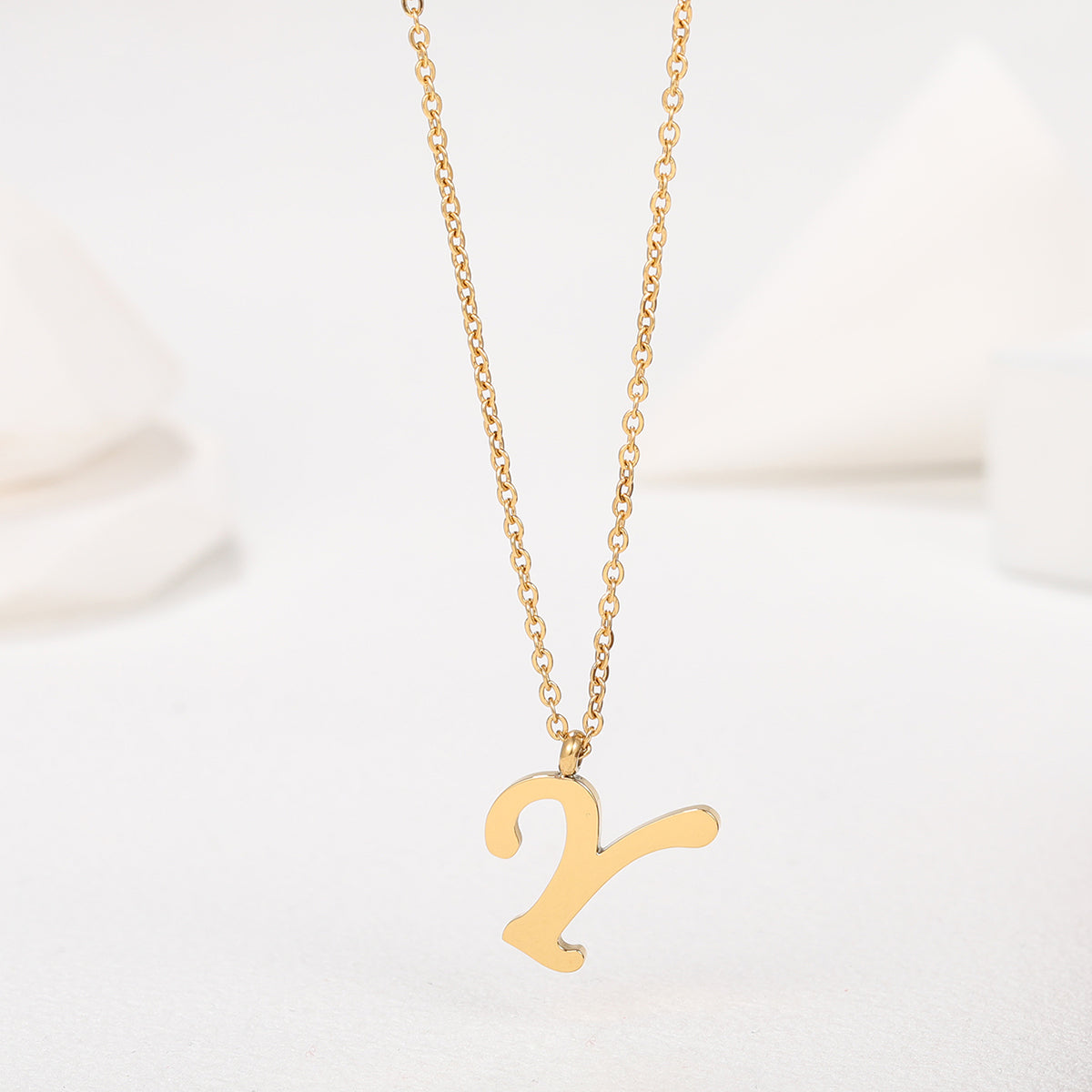 Collar Letra Acero Inoxidable