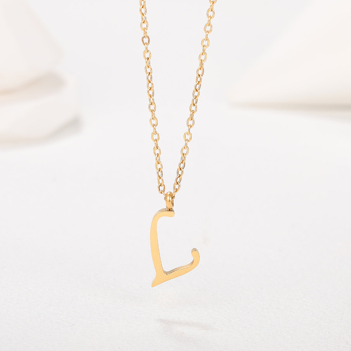 Collar Letra Acero Inoxidable
