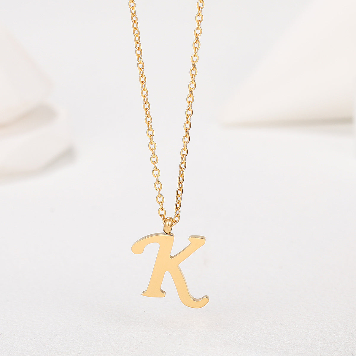 Collar Letra Acero Inoxidable