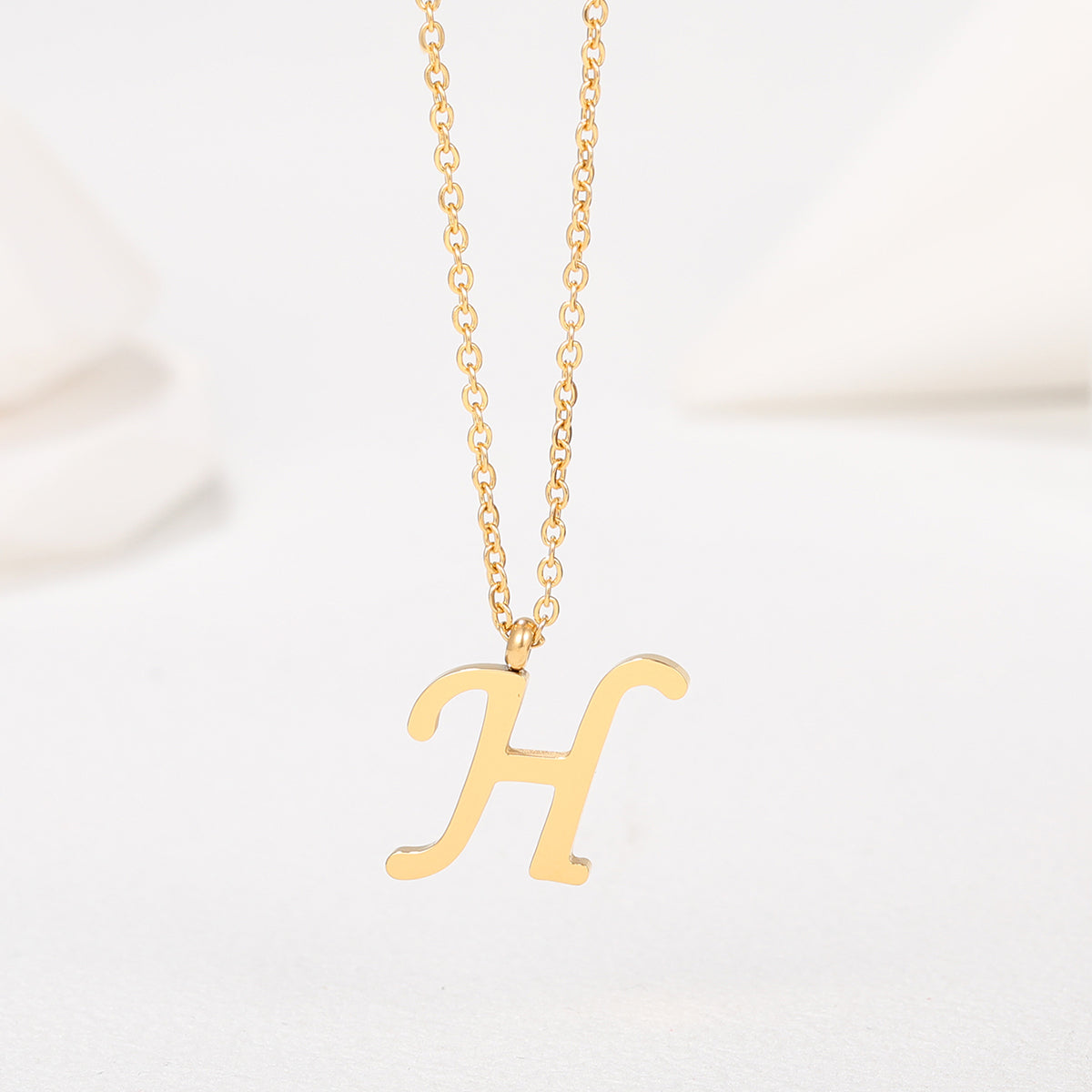 Collar Letra Acero Inoxidable
