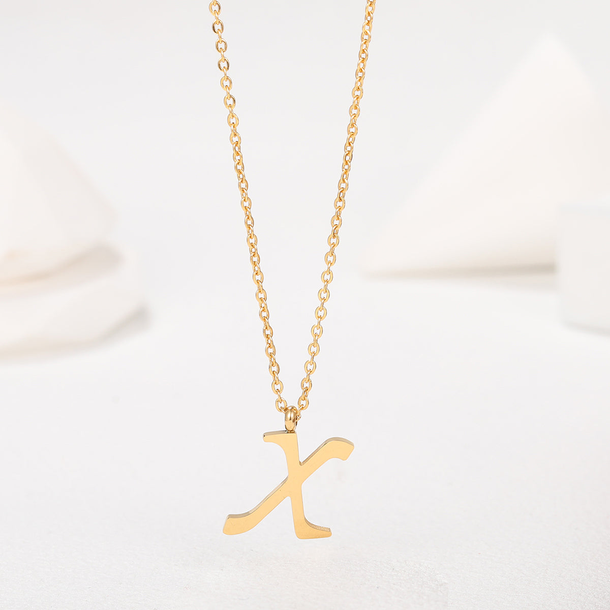 Collar Letra Acero Inoxidable