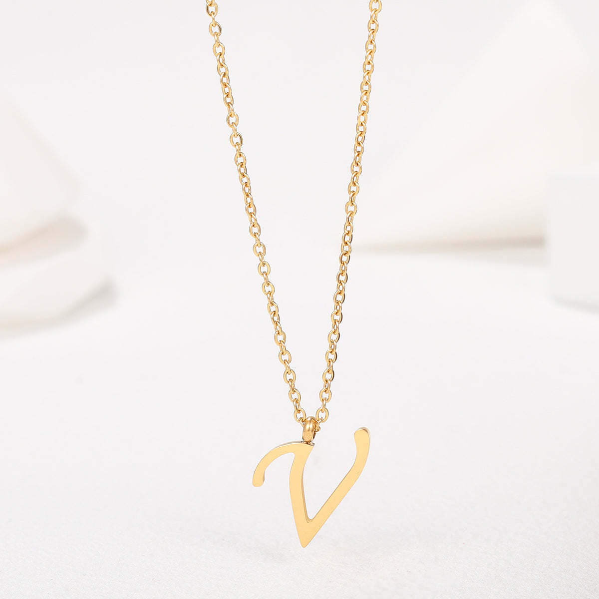 Collar Letra Acero Inoxidable