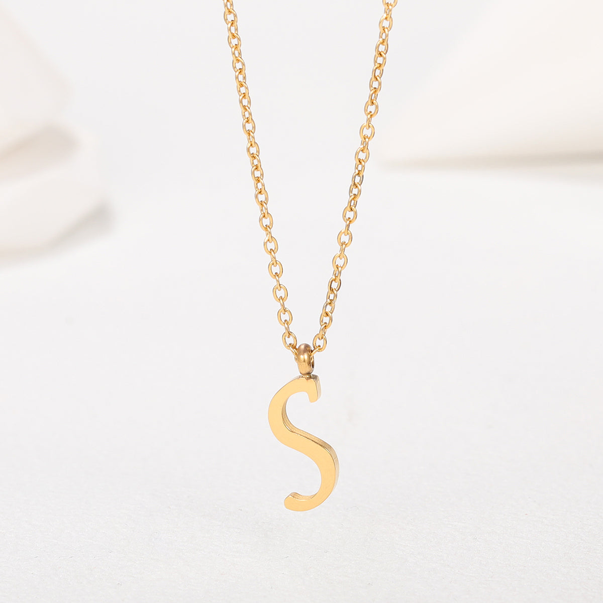 Collar Letra Acero Inoxidable