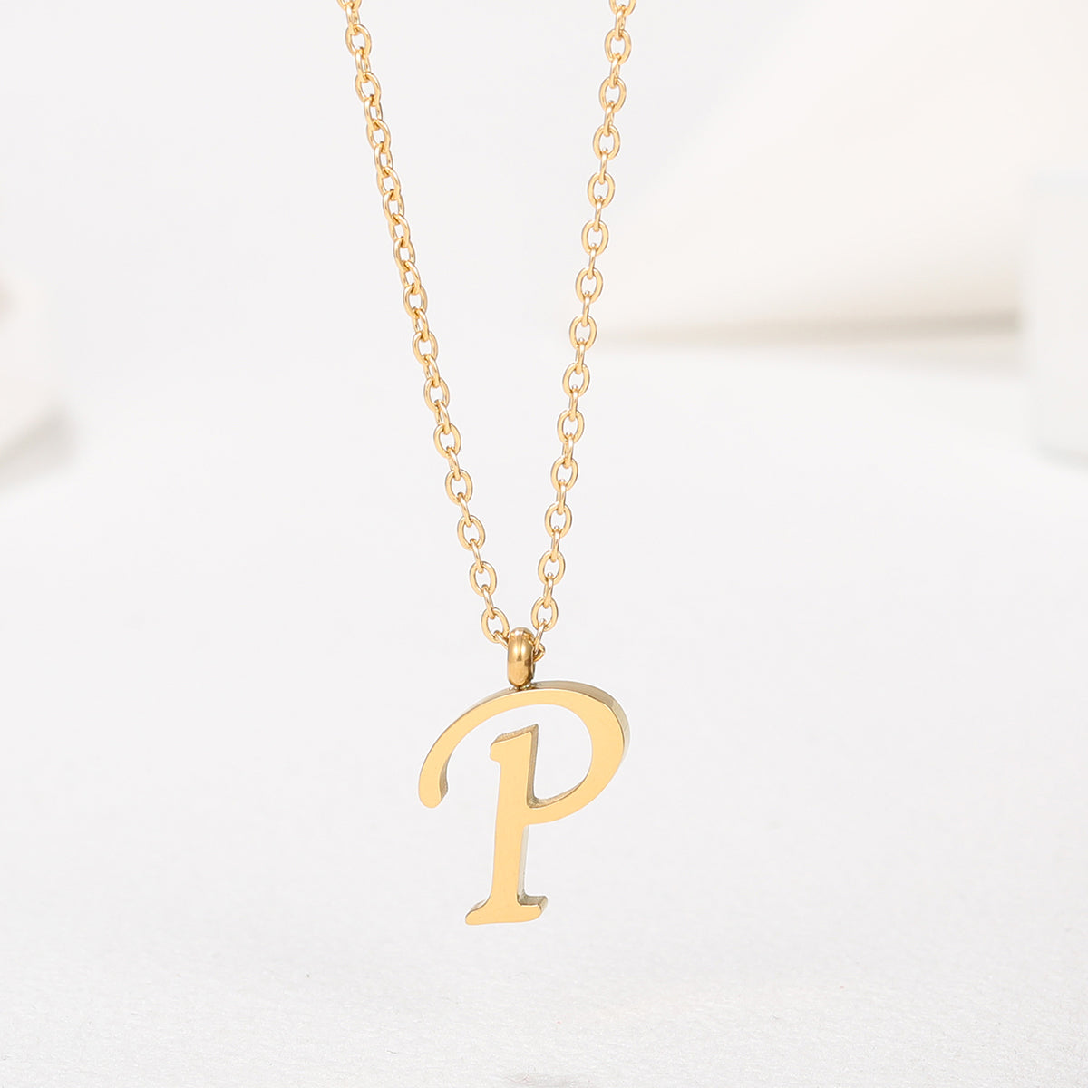 Collar Letra Acero Inoxidable