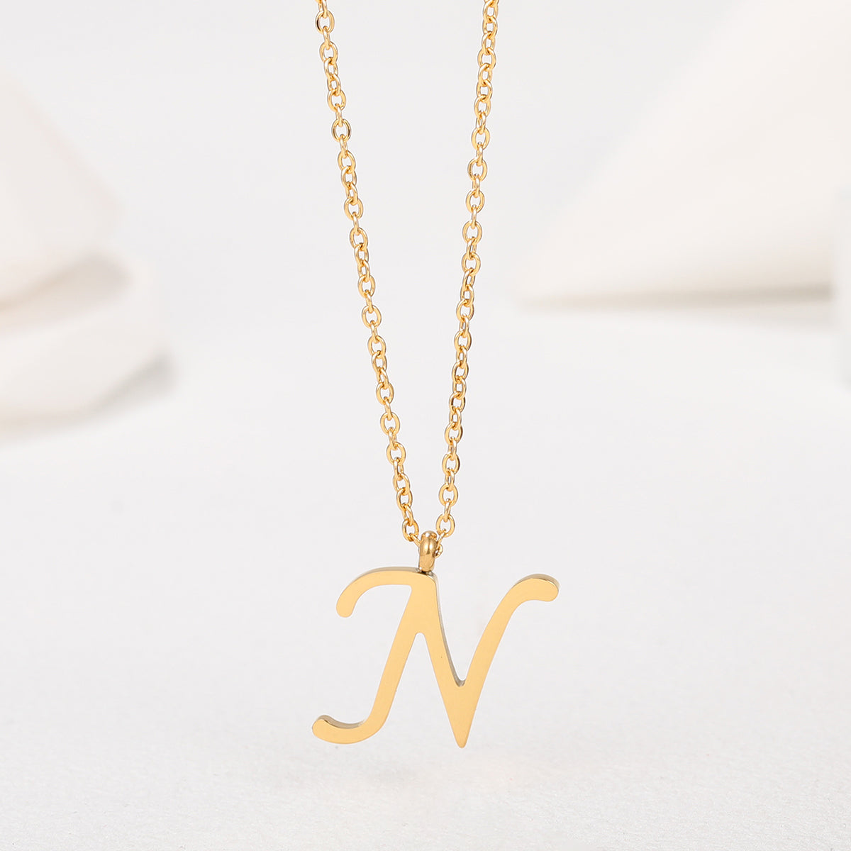 Collar Letra Acero Inoxidable