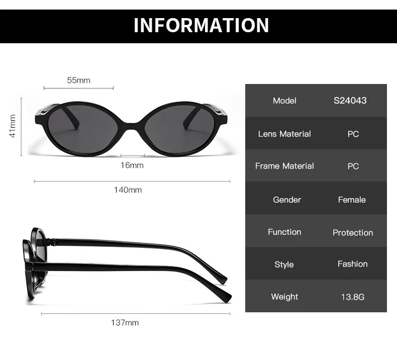 Gafas Marco Ovalado Negro