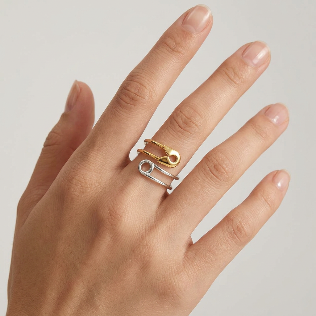 Anillo Segurito Bicolor Acero Inoxidable