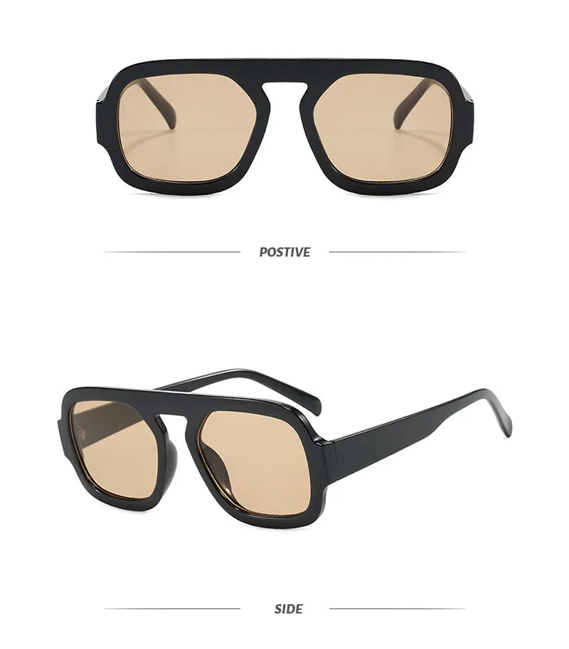 Gafas Cuadradas Marco Negro