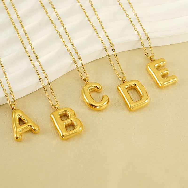 Collar Letra Acero Inoxidable