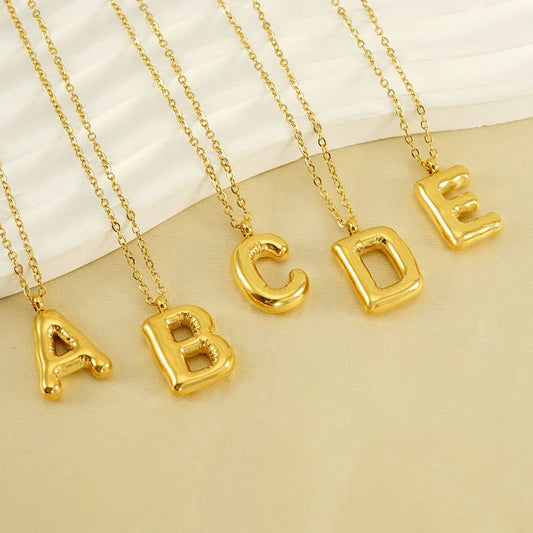 Collar Letra Acero Inoxidable