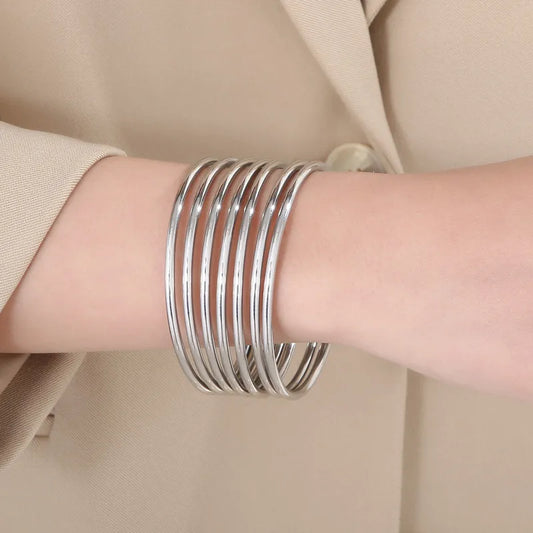 Set Pulseras Acero Inoxidable