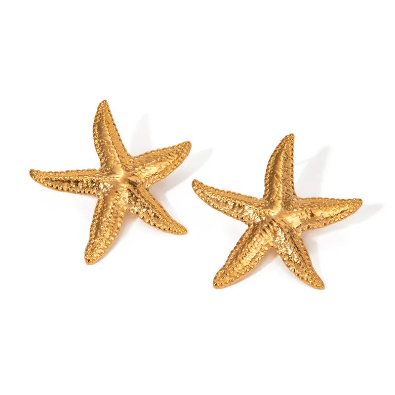 Aretes Estrella de Mar Acero Inoxidable