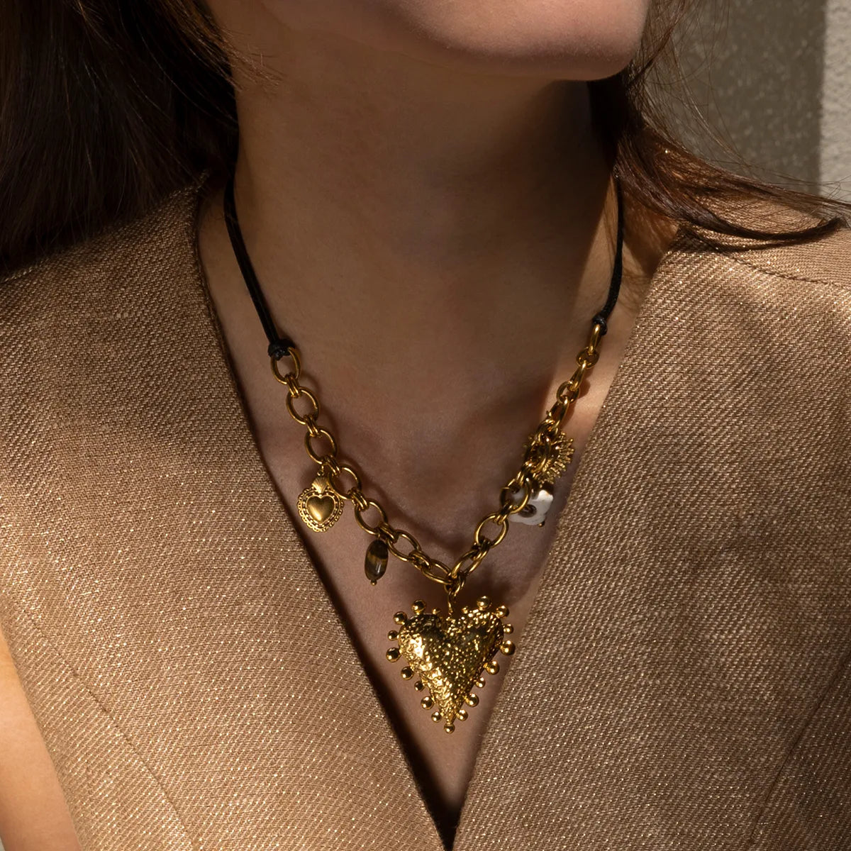 Collar Corazón Acero Inoxidable