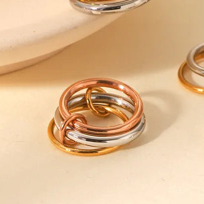 Anillo Triple Acero Inoxidable