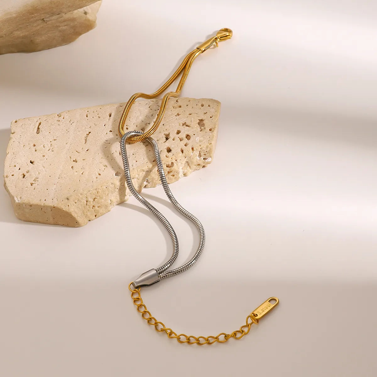 Pulsera Bicolor Acero Inoxidable