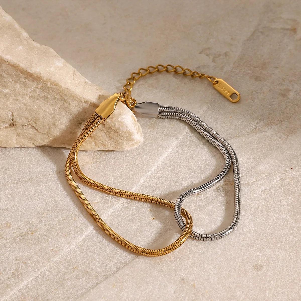Pulsera Bicolor Acero Inoxidable