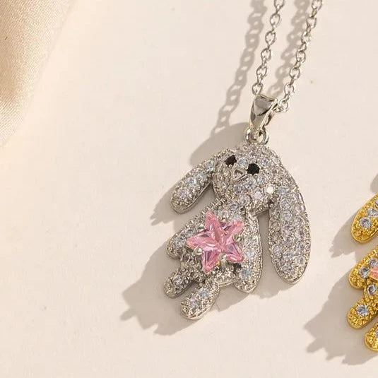 Collar Conejo Estrella Acero Inoxidable