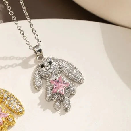 Collar Conejo Estrella Acero Inoxidable